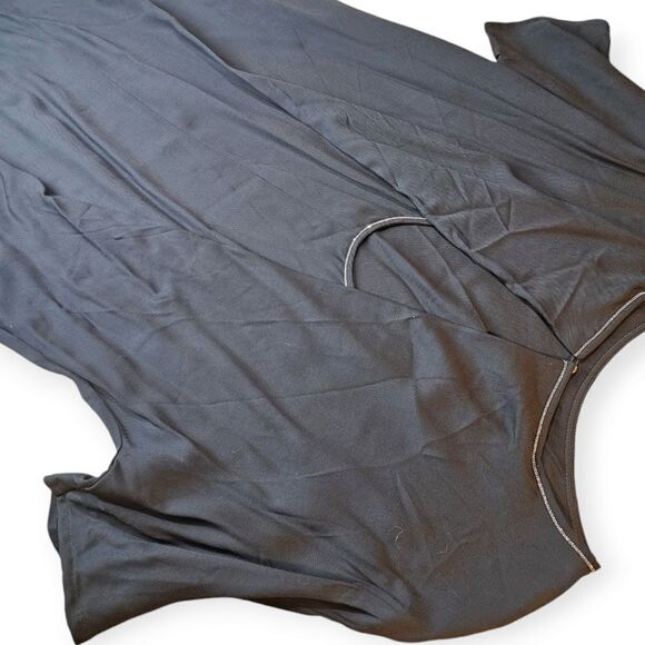 FABIANA FILIPPI Made in Italy Monili Beaded Trim Cascade Back Shift Dress XSmall - Picture 6 of 11